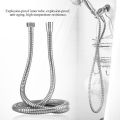 1M, 1.5M And 2M Shower Hose, Stainless Steel Handheld Shower Head Pipe With Brass Insert And Nut - Durable And Flexible(Chrome)  By Bijulipasal. 