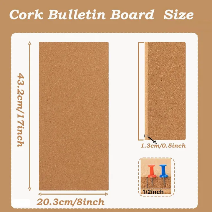 Cork%20Board%20Bulletin%20Board,%20Small%20Rectangular%20Pin%20Board%20for%20Wall,%20Self-Adhesive%20Cork%20Board%20for%20Office,%20School%20and%20Home%20-%20Image%203