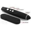 Wireless Presenter with Laser Pointer - Presentation Remote Control for PowerPoint Slides - 2.4GHz USB Dongle - Storage Pouch. 