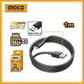 INGCO 1m USB type-A to type-C Cable IUCC01. 