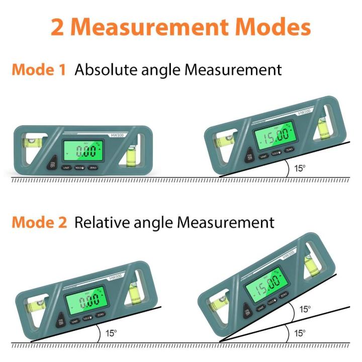 New Electronic 360° Measuring Digital Inclinometer Bevel Protractor ...