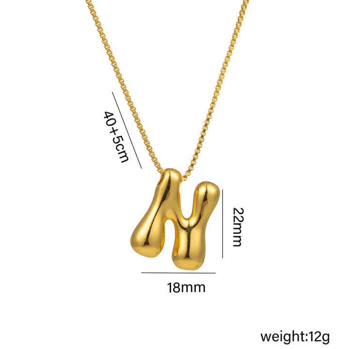 Cross-border%20titanium%20steel%2018k%20real%20gold%20glossy%20balloon%20bubble%20chubby%20cute%20Q%20version%2026%20English%20letter%20pendant%20necklace%20-%20Image%208