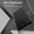 Ultra Thin Quiet Small Wired Keyboard Mini Multimedia USB Keyboards for Laptop. 