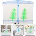 Fish Breeding Plastic Betta Isolation Box Single/Double Grid Transparent Betta Fish Tank Fish Breeder Box Office Fish. 