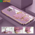 UCUC for Redmi Note 9 Pro / Note 9S / Note 9 Pro Max / Xiaomi Poco M2 Pro Back Cover + kitty Mirror Holder Luxury 6D Plating Phone Case. 