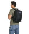 Jansport Cross Town Plus- Black Backpack for Unisex. 