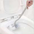 Plastic Curved Long Handled Creative No Dead Angle Soft-Bristled Toilet Cleaning Brush. 