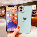 UCUC for Realme 9 Pro / OnePlus Nord CE 2 Lite 5G Back Cover + Free Lanyard Love Heart Luxury 6D Plating Soft Silicone Phone Case. 