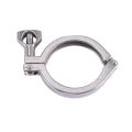 2Pcs Tri-Clamp Steel Single Pin Heavy Duty Tri Clamp with Wing Nut for Ferrule TC with Silicone Gasket 2 Inch. 