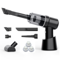 OYPFXMI 80000Pa Car Vacuum Cleaner Wireless Charging Compressed Air Handheld High-Power with HEPA Filter for Home Office Car -B. 