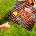 Portable Stainless Steel BBQ Grill Basket – Detachable Handle, Ideal for Vegetables, Fish, Shrimp. 