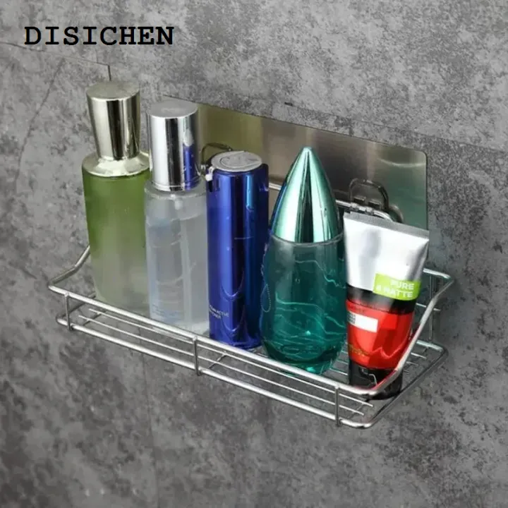 DISICHEN%20Sales%20promotion%20Stainless%20Steel%20Bathroom%20Storage%20Shower%20Shelf%20Punch-Free%20Kitchen%20Toilet%20Wall%20Hanging%20Rack%20Organizer%20Bathroom%20Corner%20Shelves%20Set%20-%20Image%204