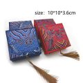 Mini Chinese Style Jewelry Tin Box with Fringe Necklace Organizor Jewelry Drawer Organizer Jewelry Storage Display Box For Woman. 