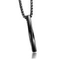 Rectangle Pendant Necklace Men Stainless Steel Chain Necklace Jewelry Gift MNP. 