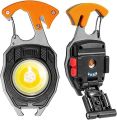 Portable Keychain LED Flashlights with Lighter, Whistles, Screwdriver, Bottle Opener, Magnet Base | Portable Flashlight With Keyring. 