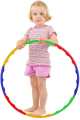 Kids Hula Hoop - Adjustable Collapsible Colourful Indoor Outdoor Fitness Gymnastic. 