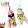 High Appearance 620ml Crayon Shin-chan Water Cup Transparent Cartoon Straw Cup Children's Water Bottle Gifts. 