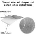 NXFDSIOZ 6 PCS Precut Walker Tennis Ball for Furniture Legs and Floor Protection, Heavy Duty Long Lasting Felt Pad Covering,Grey. 