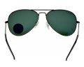 Ray-Ban Sunglasses RB3025 Aviator Classic Black Frame Polarized Green Lens 58mm. 