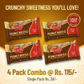 Jabsons Foods Peanut Brittle (Chikki) – Pack of 4 (30g each) @ Rs.115/-. 
