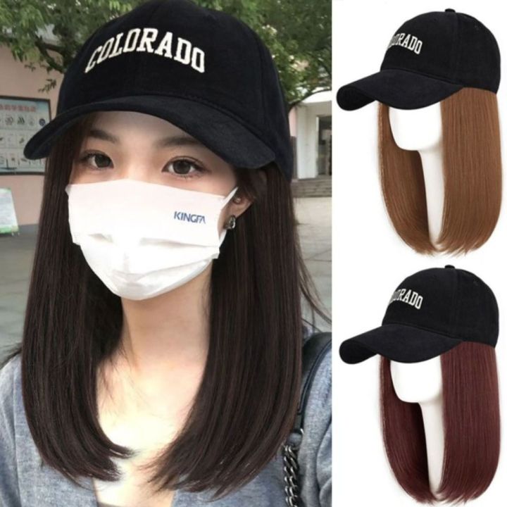 Daily%20Soft%20Cute%20Natural%20Hairpieces%20Hair%20Accessories%20Hair%20Extension%20Girls%20Synthetic%20Female%20Heat%20Resistant%20Fiber%20Seamless%20Connection%20Hat%20Wig%20Baseball%20Cap%20Bob%20Hair%20Wig%20Black%20Baseball%20Cap%20Hair%20Wig%20Long%20Straight%20Bob%20Hair%20-%20Image%208