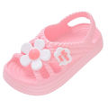 Girls' Sandals Summer New Fashion Princess Shoes EVA Non-slip Soft Sole Little Girl Flower Indoor and Outdoor Children's Sandals. 