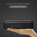 USB Powered Soundbar Desktop Speaker Wired Computer Sound Box. 