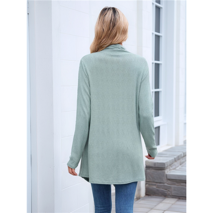 Women%20Solid%20Color%20Cardigan%20Sweater%20Open%20Front%20Long%20Casual%20Beach%20Kimonos%20Outfits%20Dark%20Green%20M%20-%20Image%203