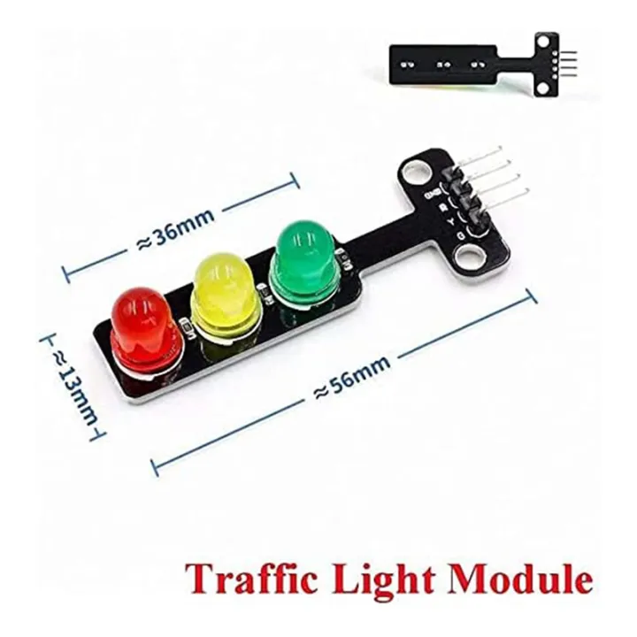 Spreeshop%205PCS%20Mini%20Traffic%20Light%20LED%20DC%205V%205MM%20Display%20Module%20DIY%20Project%20Kit,%20Traffic%20System%20Model%20Traffic%20Light%20-%20Image%202