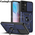 For Samsung A55 case Armor Ring Case Cover Adsorb Car Holder Shockproof Camera Protection Cover For Samsung Galaxy A55 Back Cover Phone cases. 