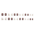 24Pcs Marble Touch Fake Nails with Glue DIY Art Design False Nails Wearable Nails Stylish Pattern Artificial Nails. 
