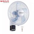 Wega (W-1664R) 16 Inch Wall Fan With Remote Control. 