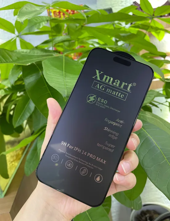 Xmart%20AG%20Matte%20Glass%20for%20iPhone%20X%20Xr%20XS%20Max%2011%2012%2013%2014%2015%20Pro%20Max%20-%209H%20ESD%20Black%20Gaming%20Tempered%20Screen%20Guard%20-%20Image%204
