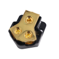 12V Power Distribution Block Car Audio Splitter 2 Way 0/2/4 Gauge in 4/6/8 Gauge Out Ground Distribution Block Amp. 