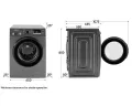 SAMSUNG WW90DG5U24AXIM 9 Kg Washing Machine With AI Eco Bubble WiFi Embedded &amp; Smart Thing Connectivity. 