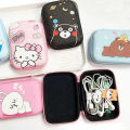 Data Cable Storage Bag Mobile Phone Charger Earphone USB Drive Camera Zipper Bag Yao Store. 