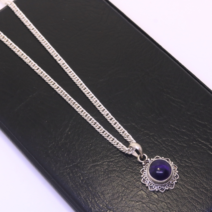 Pure%20Silver%20Necklace%20For%20Girl%20/%20Pure%2022k%20Silver%20Chain%20And%20Locket%20With%20Blue%20Stone%20For%20Girl%20-%20Image%202
