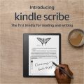 Introducing Kindle Scribe, the first Kindle for reading and writing, with a 10.2” 300 ppi Paperwhite display, includes Premium Pen. 