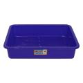 Plastic Blue Rectangular Utility Tray Fruit & Vegetable Basket - Small. 