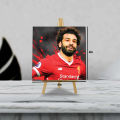 Mohamed Salah Mini Canvas Frame in  Small, medium, large / Frame Stand / Photos/ Gift Items / Home Decoration/ Table/Picture/Football Lover/ Player Fans. 