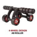 Actifit Upgraded 4-Wheel Ab Roller With Knee Mat, Abdominal Workout Fitness Exercise Equipment. 