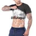 Difutagui Men Sauna Sweat Vest Heat Trapping Compression Waist Trainer Shirts Profesional Gym Sauna Suit Workout Slimming Body Shaper for Weight Loss. 