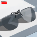 Sutuiying KLASSNUM Men Polarized Clip On Sunglasses Women Flip Up Sunglasses High Quality Square Cut Edge Lenses Driving Night Vision Fishing Goggle. 