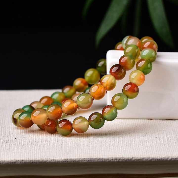 %E3%80%90Best%20Price%20Guaranteed%E3%80%91Natural%20Peacock%20Agate%20Single%20Circle%20Bracelet%20Crystal%20Transparent%20Color%20Green%20Men's%20and%20Women's%20Jewelry%20Bracelet%20-%20Image%203