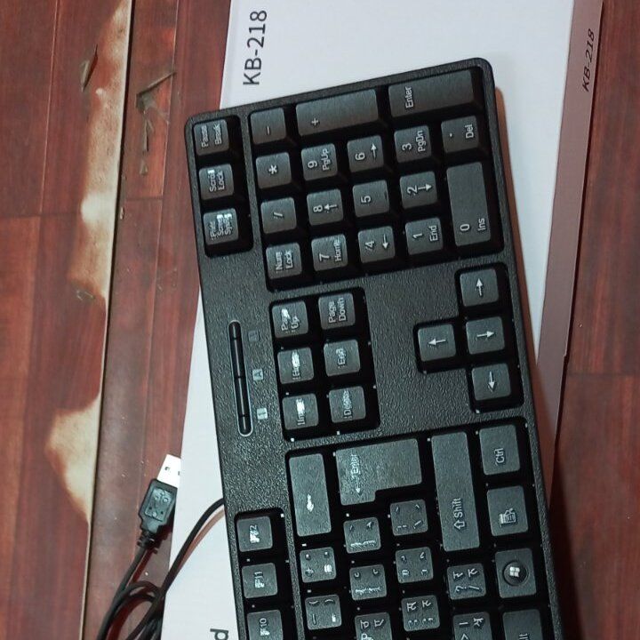 Usb Wired Keyboard with Nepali Font Imprinted Keys