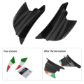FORIDE 4x Motorcycle Winglet Aerodynamic Wing Kit Spoiler Motorcycle Wind Flow Fixing Wing for S1000RR V4 -10R R1,Matte Black. 
