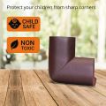 8 Pieces of Baby Proofing Corner Guards I Pre-Taped Corner Protectors I Child Safety Edge Guards I 8 Pieces Brown |  Foam Table Corner Guard Protector Furniture, Sharp Corner Cushions for Baby Safety & Baby proofing | Furniture Protector. 