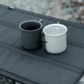 Linman Portable Aluminum Alloy Camping Water Cup Black Silver 300Luxury ml Coffee Tea Mug Ultralight Camping Tool Drinkware Camping. 