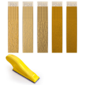 Nullmul Micro-Type Sander Kit with 50Pcs Sand Paper, 80 to 400 Grit Sandpaper Sheets 3.5 X 1.1 Inch Wet Dry Detail Sandpaper. 