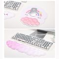 Easy To Clean Creative Keyboard Mouse Pad Soft Cloud Shape Mouse Wrist Rest Wrist Support Non-Slip Mouse Wrist Support Mat Computer Accessories. 